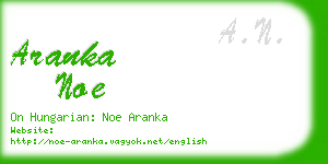 aranka noe business card